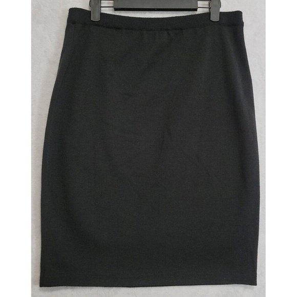Evan Picone Dress Women's Wool Acrylic Blend Knit Pencil Skirt Size Medium Black - Picture 3 of 12